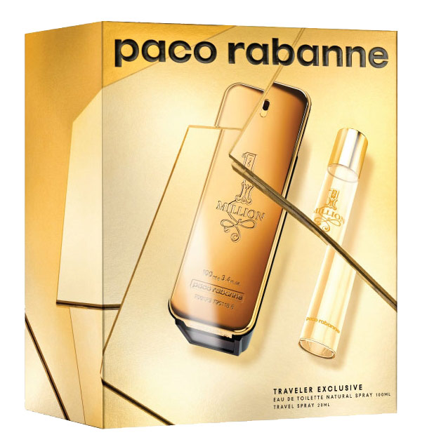 Paco Rabanne 1 Million Travel Exclusive Set_x000D_(EDT 100ml + Ts 20ml)