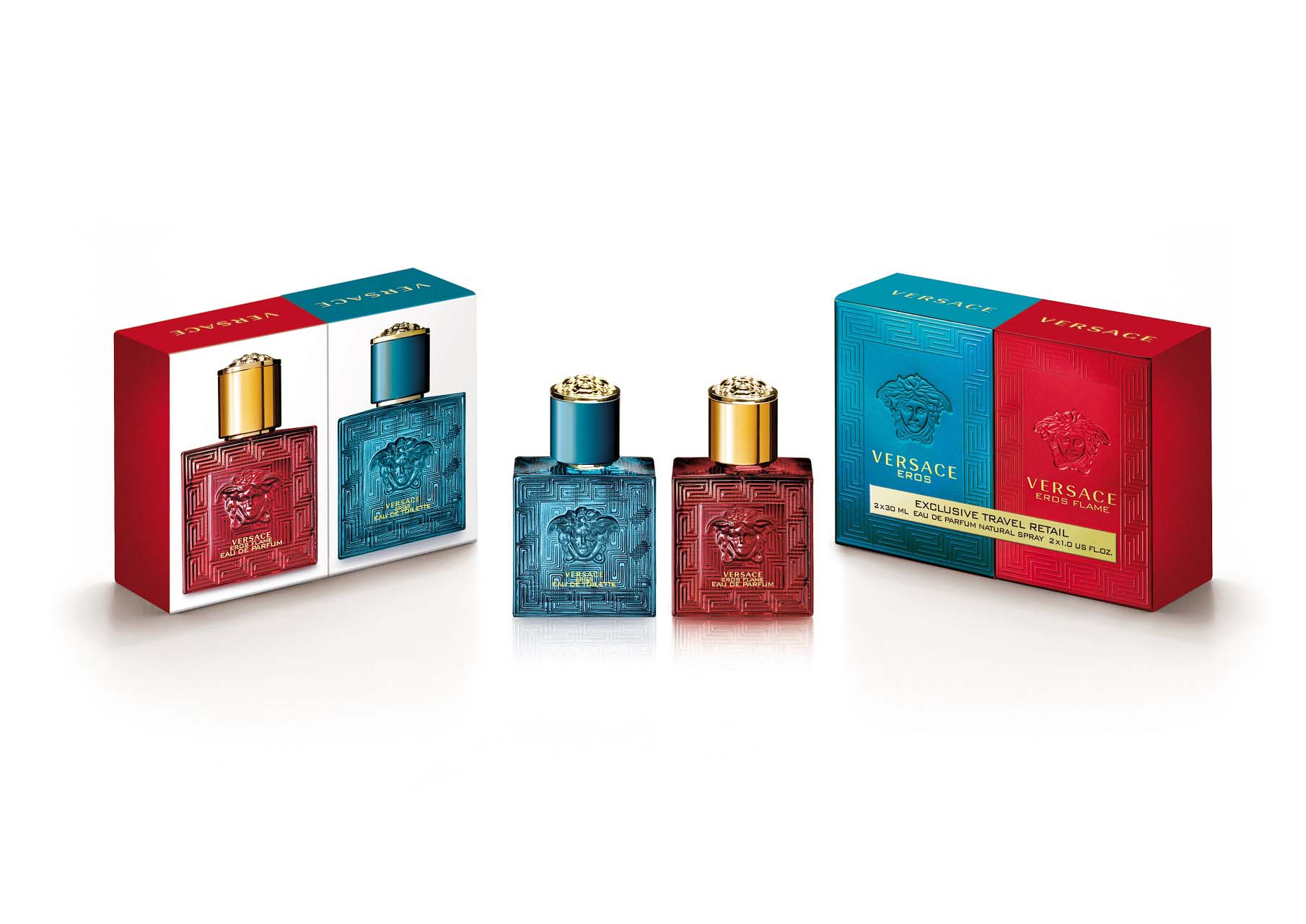 Versace Duo Pack Eros + Eros Flame Travel Exclusive