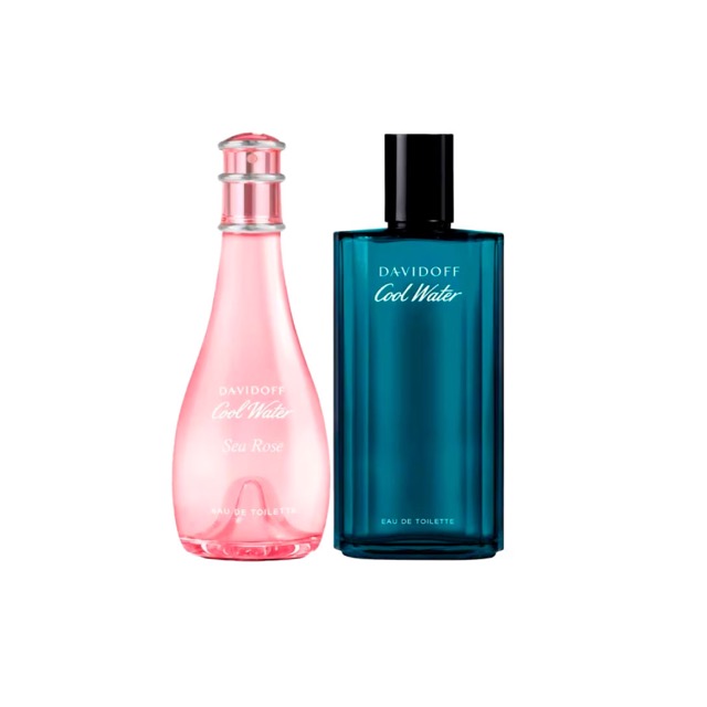 Davidoff Cool Water Woman Sea Rose EDT 100ml & Davidoff Cool Water Men EDT 125ml Spray