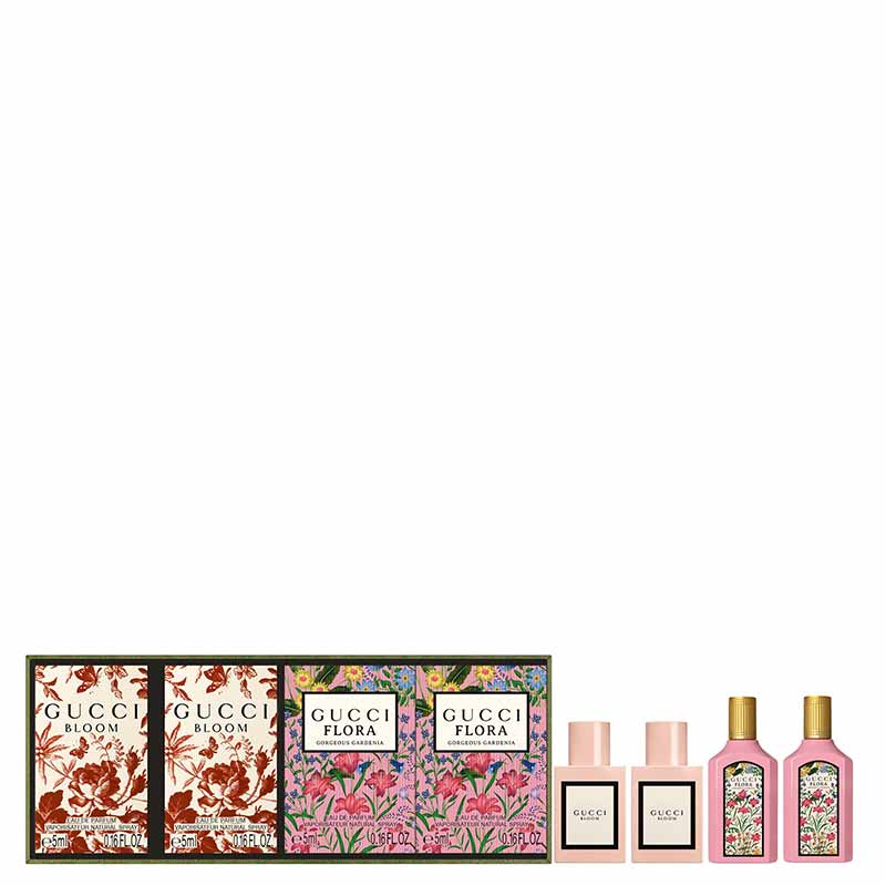 Gucci Womens 2 Pc Bloom And Flora Miniature Eau De Parfum Spring Gift Set