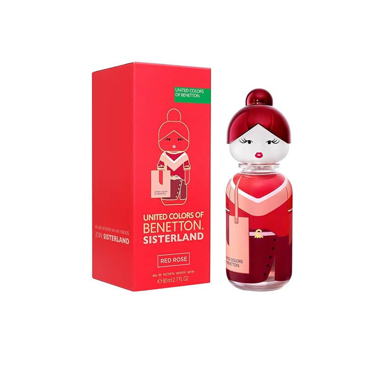 Benetton Sisterland Red Rose EDT Spray, 80ML