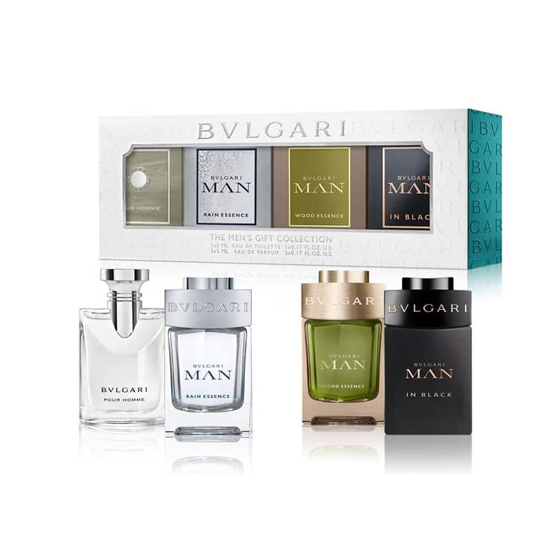 BVLGARI Mixed Men Lines Miniatures Kit, 4 x 5ML