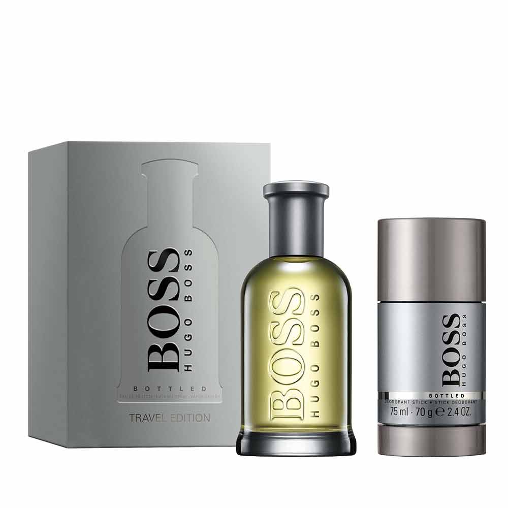 Hugo Boss Men 2Pc Bottled Eau De Toilette Festive Gift Set Travel Edition