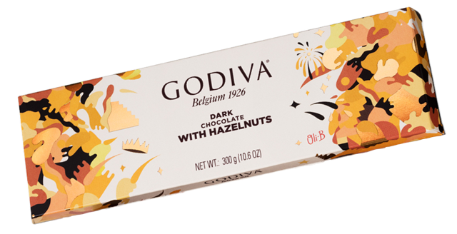 Godiva Dark Hazelnut Tablet 300g