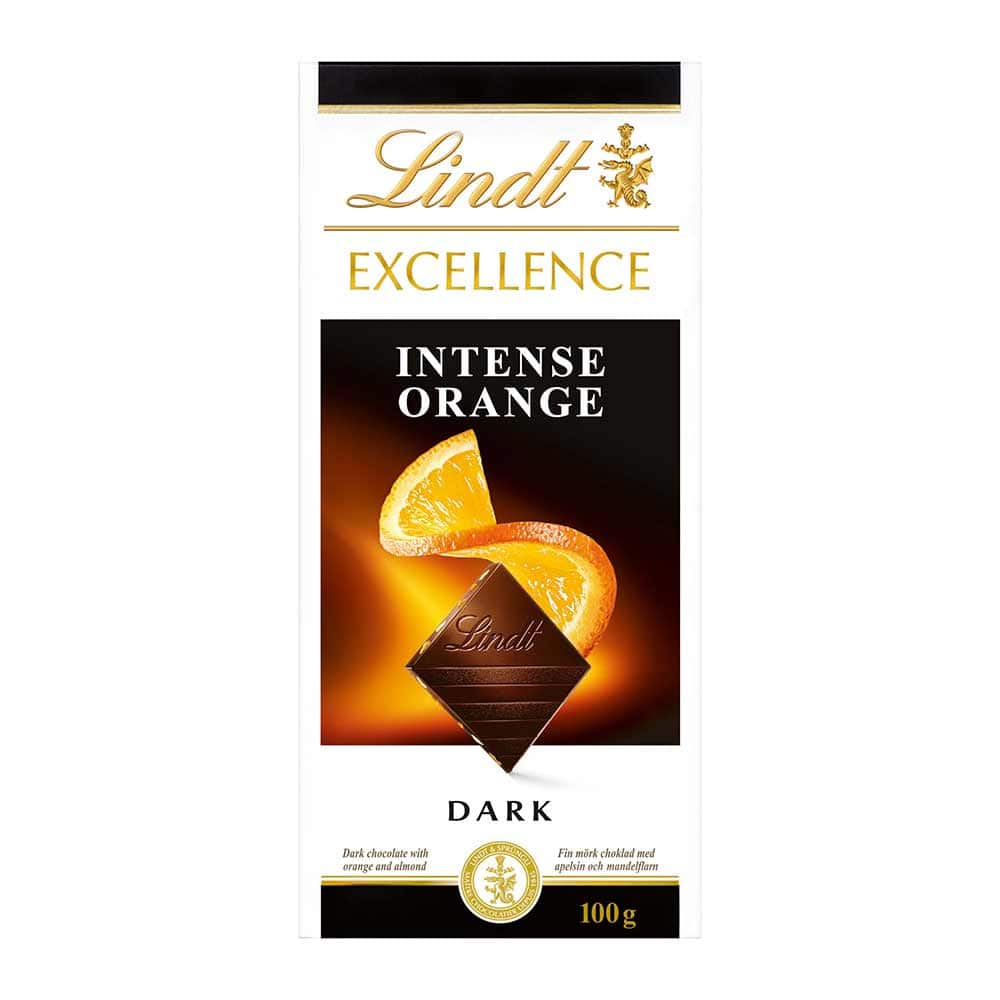 Lindt Excellence Intense Orange 100 gm