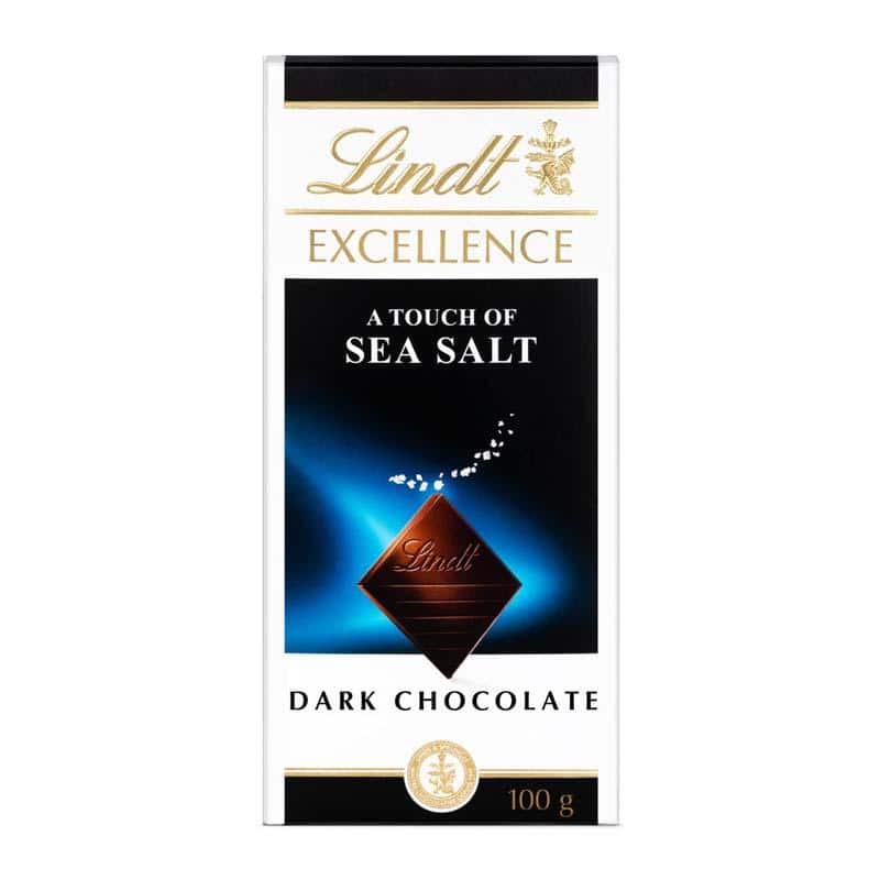 Lindt Excellence Sea Salt Bar 100Gm