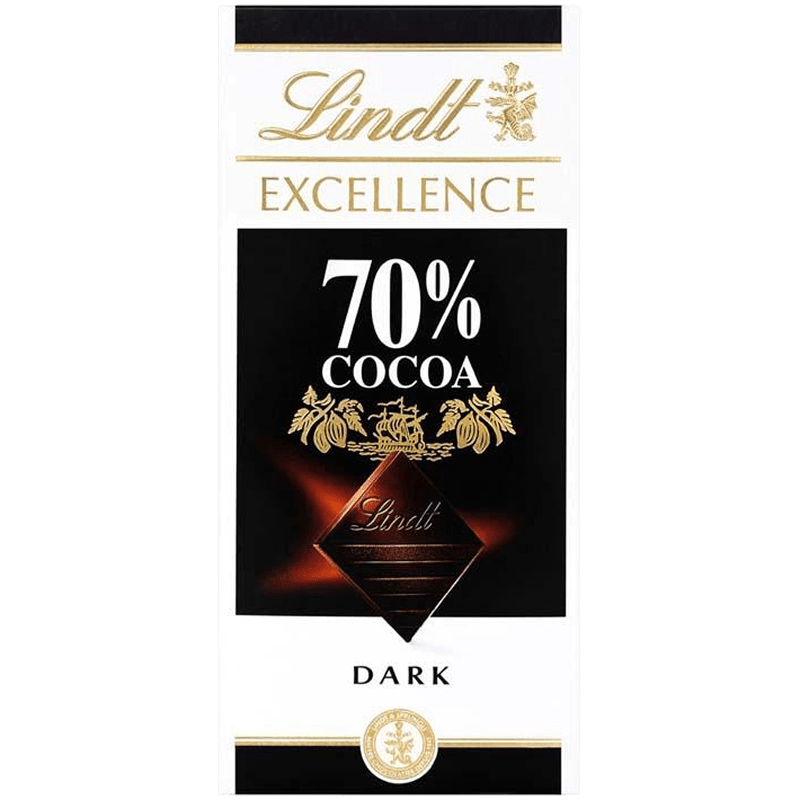 Lindt Excellence 70 % Cocoa Bar 100Gm