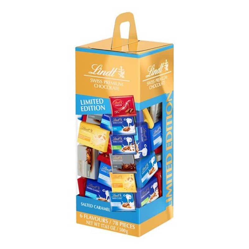 Lindt Assorted Napolitains With Salted Caramel Box 500Gm