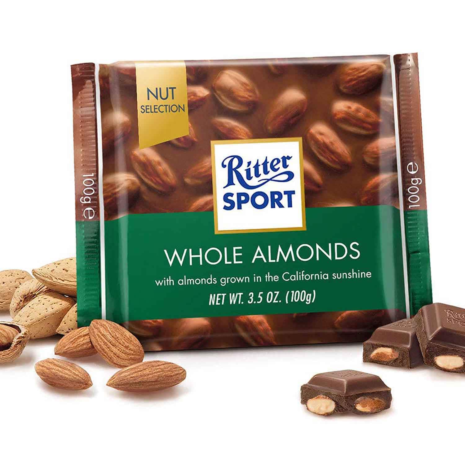 Ritter Sport Whole Almonds 100g