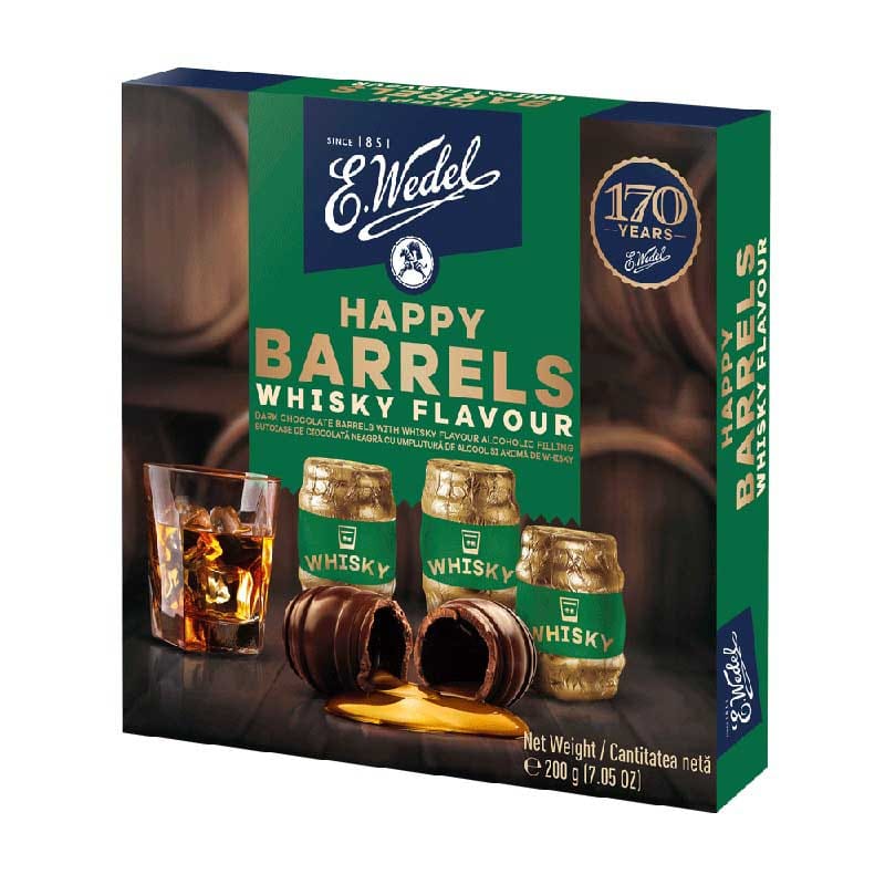 Wedel Happy Barrels Whisky Flavour 200GM