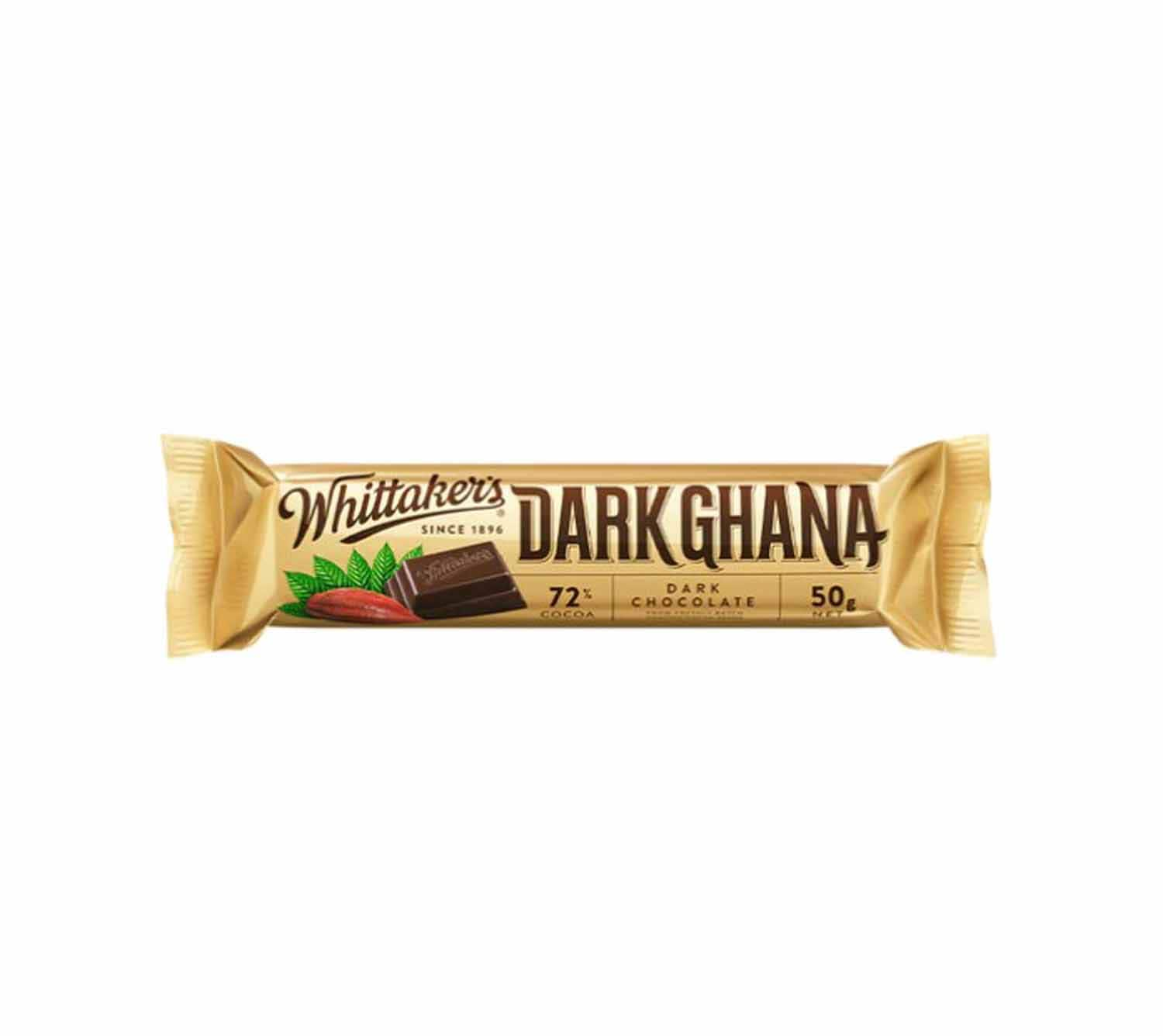 Whittaker's Dark Ghana 72 percent Bar 50g