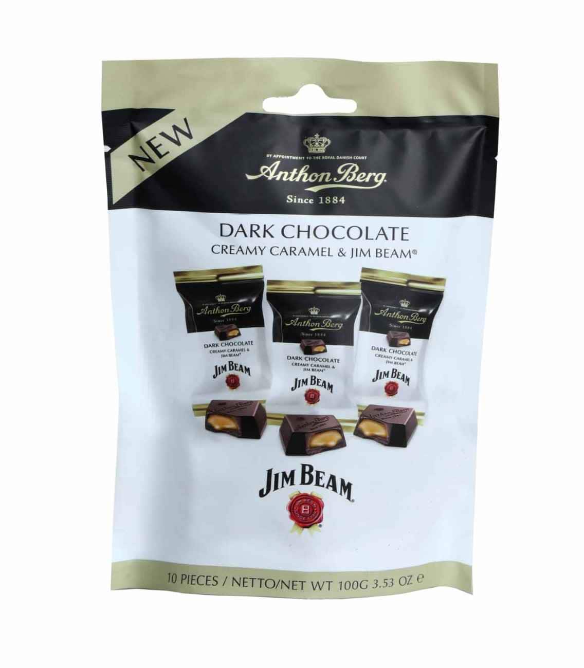 Anthon Berg Liq Mini Tablets Jim Beam, 100g
