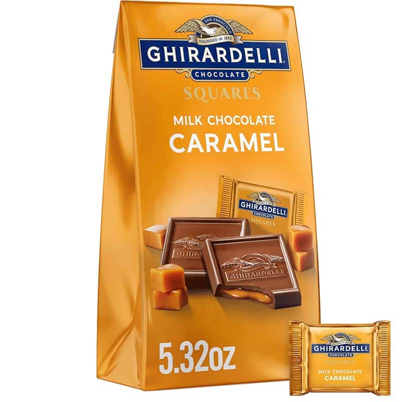 Ghirardelli Milk Chocolate Caramel Squares Bag 151GM