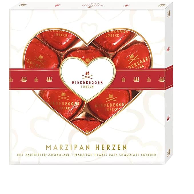 Niederegger Marzipan Hearts Gift Box, 125g