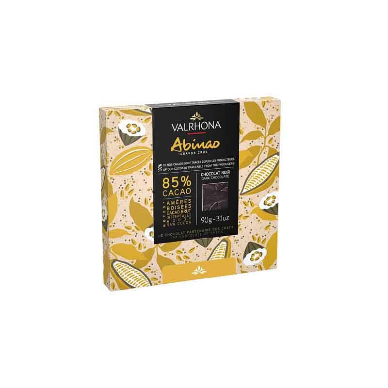 Valrhona 18 Abinao 85% Squares Box, 90g