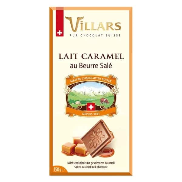 Villars Swiss Milk Chocolate Tablet, 150g