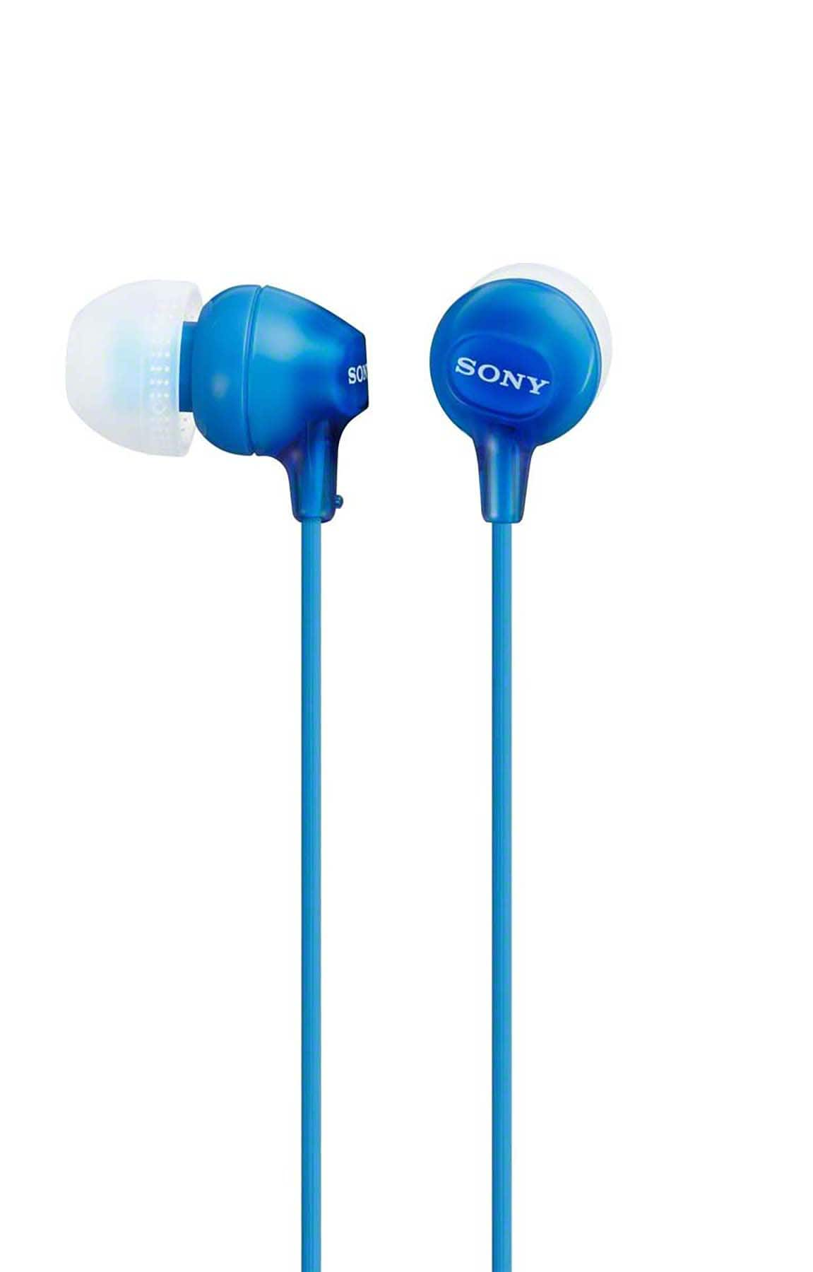 Sony Headset Canal Smartphone EX15 Blue