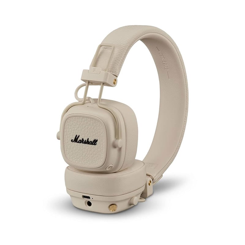 Marshall Major V Wireless On Ear Headphones, Cream