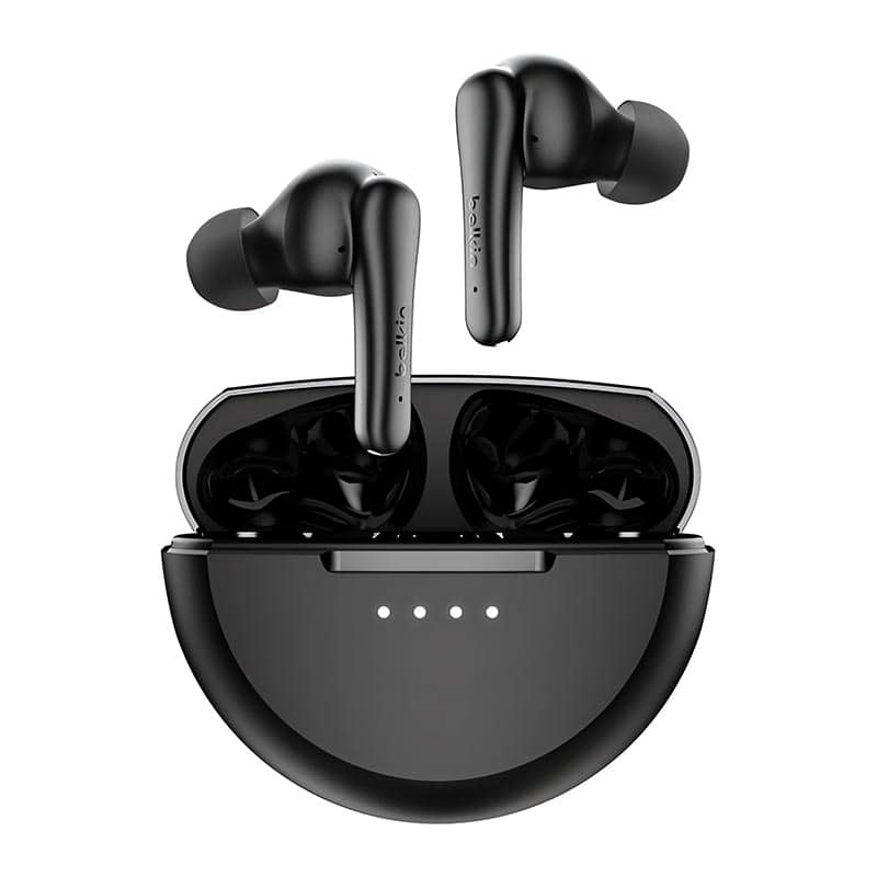 Belkin Soundform Rhythm 2-Device Connection True Wireless Noise-Cancelling Earbuds, Black