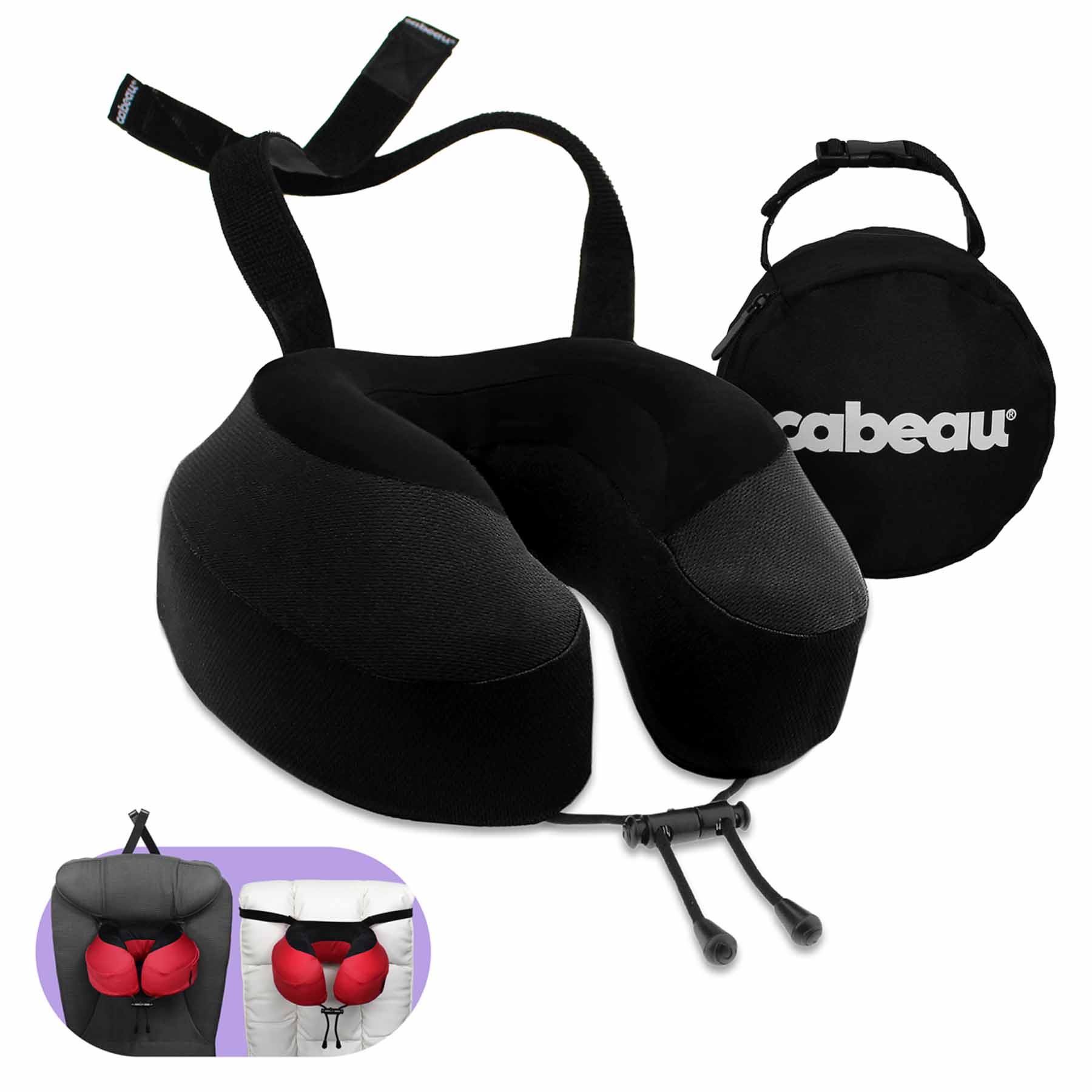 Cabeau Travel Pillow Evolution Pillow S3 Jet Black