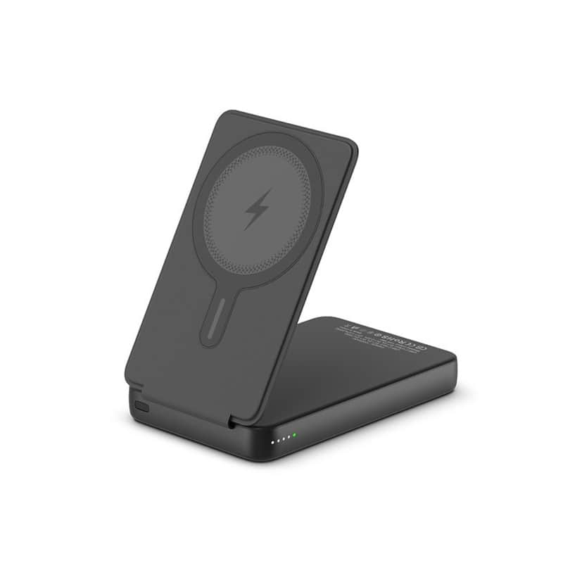 MOWA Fold MagSafe Power Bank 10000mAh Wireless Charger with Stand, Black