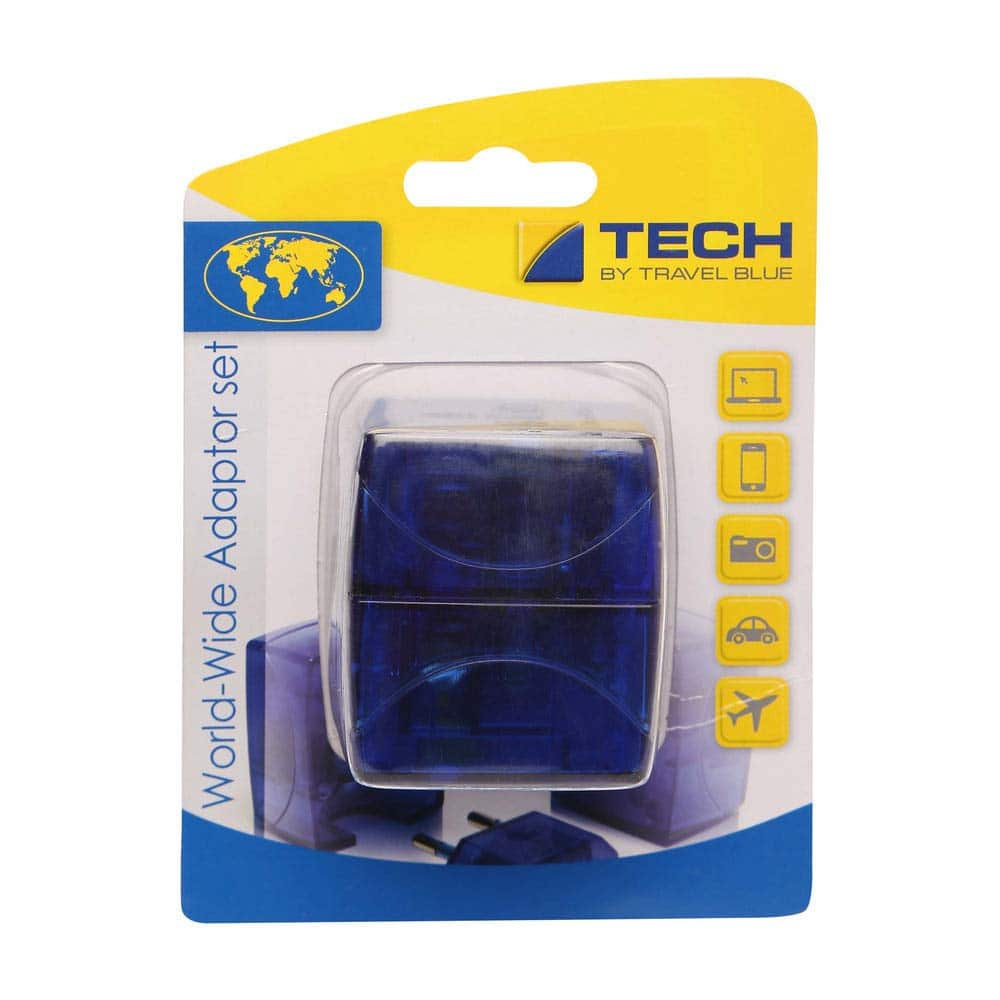Travel Blue World Wide Adaptor Set Blue, 100g