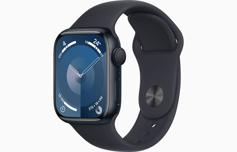 Apple Watch Series 9, 41mm, Midnight, S/M (smaller wrists)