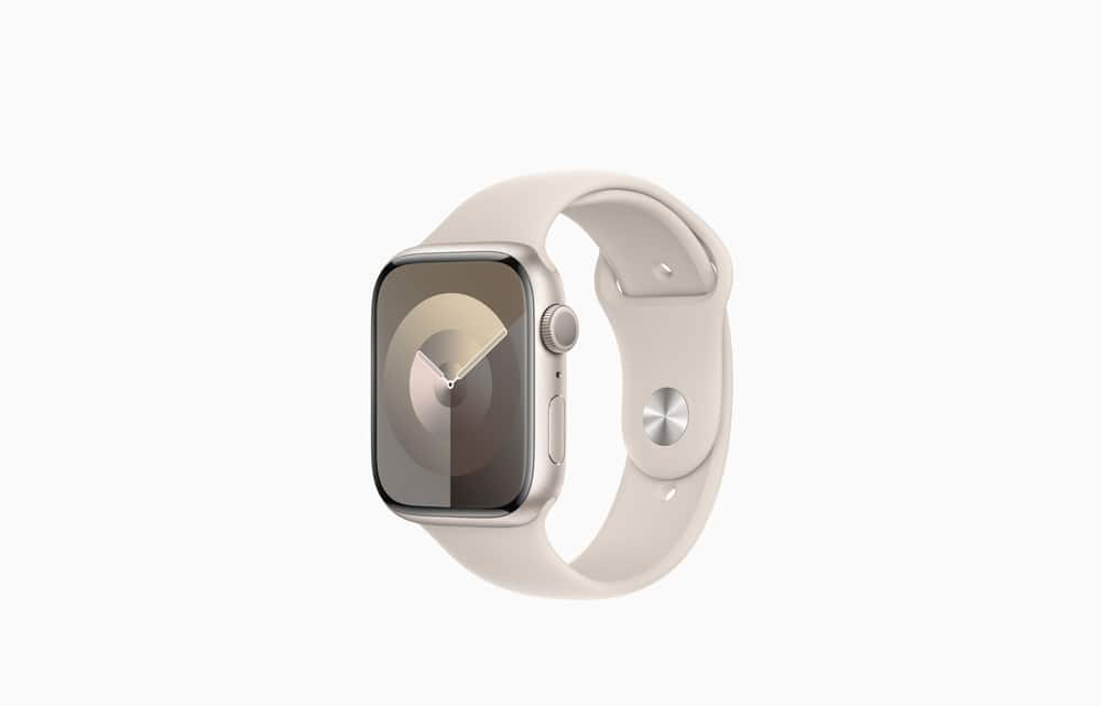 Apple Watch Series 9, 45mm, Starlight, M/L (larger wrists)