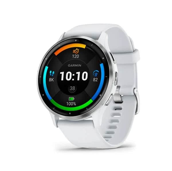 Garmin Venu 3 Touchscreen Display Smart Watch, 45mm, Black Leather
