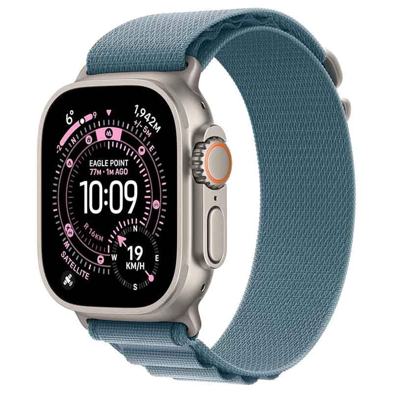 Apple Watch Ultra 3 GPS + Cellular 49mm Natural Titanium Case Blue Alpine Loop