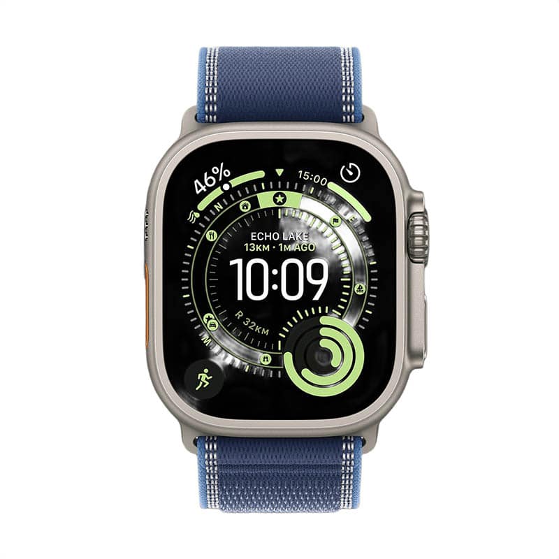 Apple Watch Ultra 3 GPS+Cellular 49mm Natural Titanium Case Blue Trail Loop