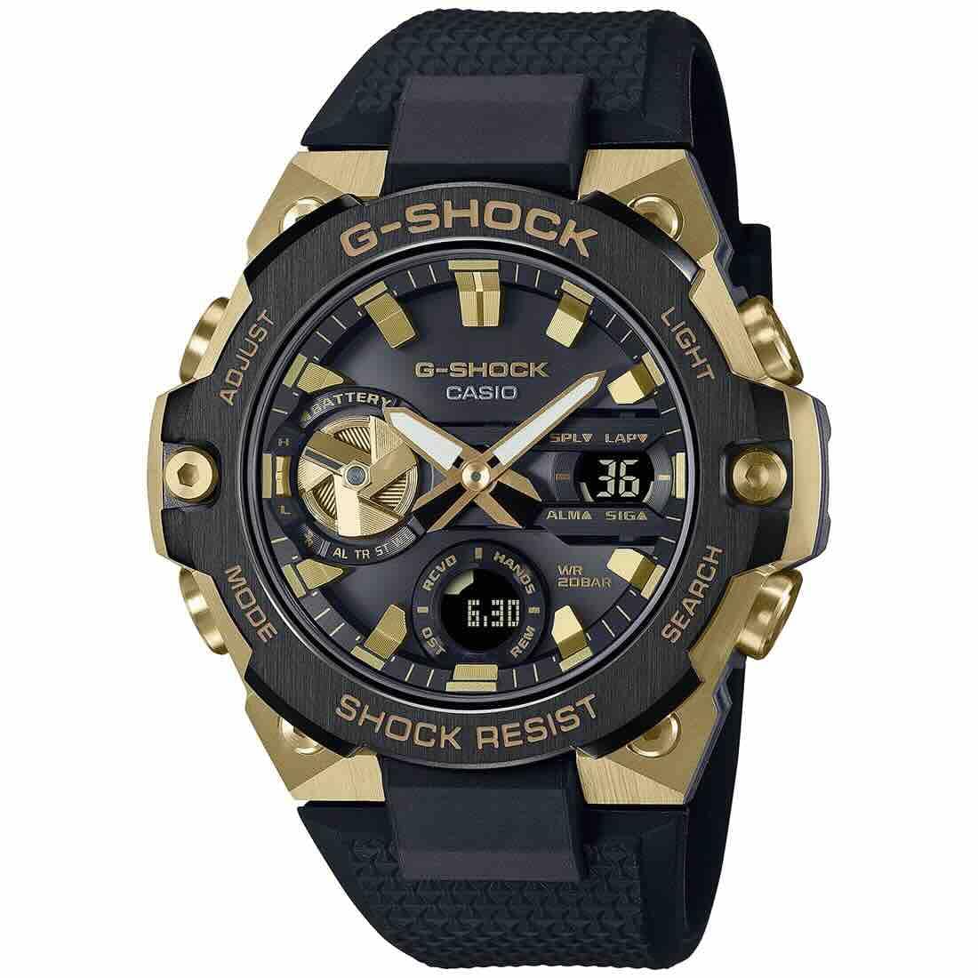 CASIO G-SHOCK GST-B400GB-1A9DR - G1274,  MENS, DIAL COLOR - BLACK, CASE COLOR - BLACK