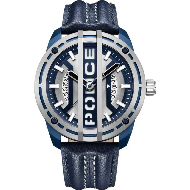 Police Men Watch, PEWGB0039841, Dial Blue, Strap Blue