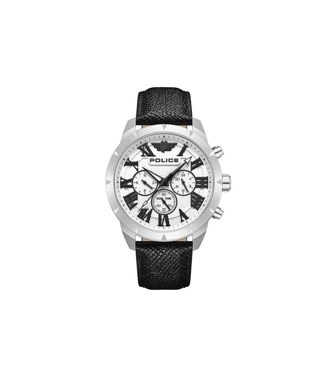 Police Men Watch, PEWGF0039301, Dial White, Strap Black