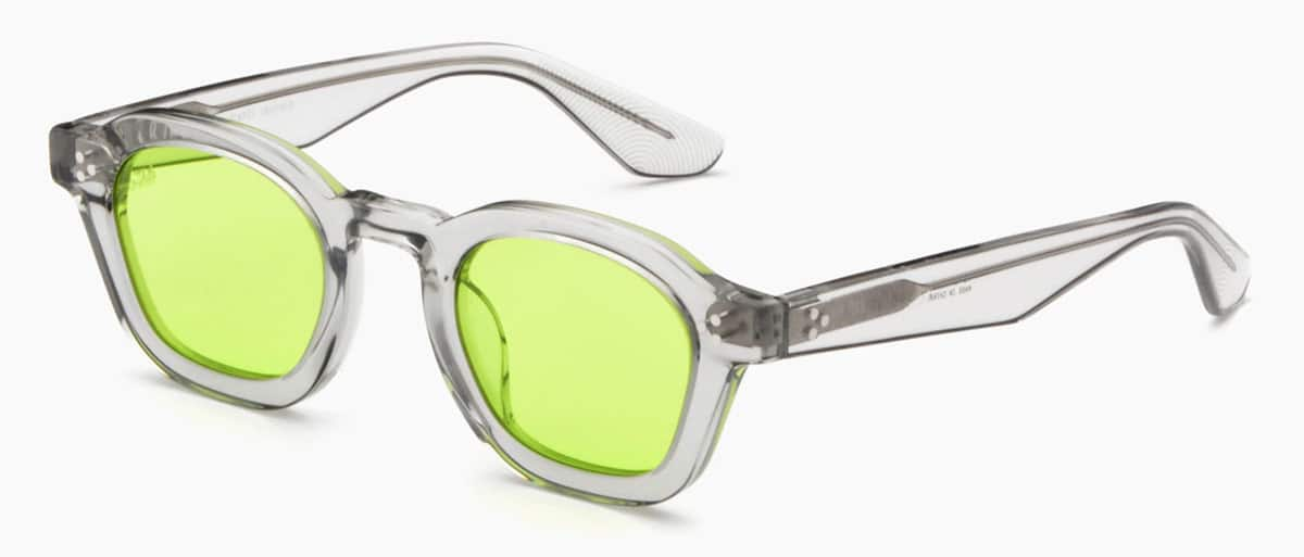 Akila Logos Sunglasses, Cement & Apple Green, Unisex