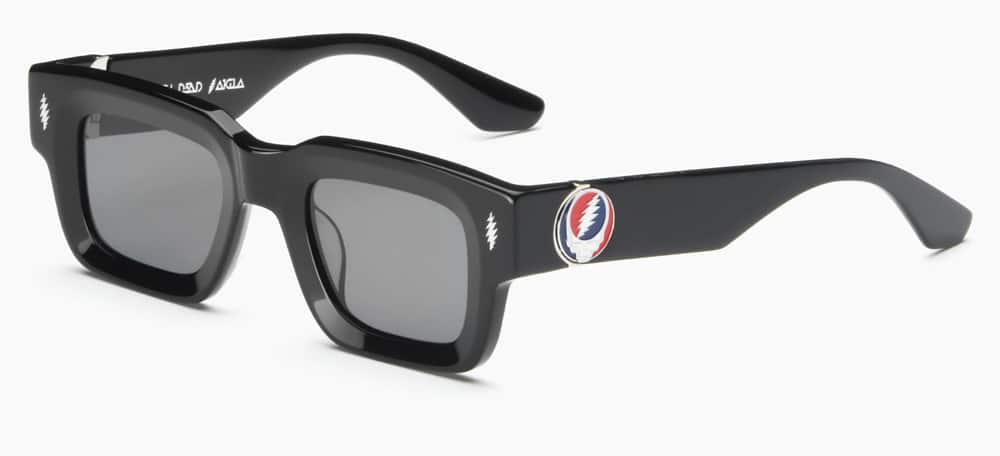 Akila Unisex Sunglasses Ares Grateful Dead, Black & Black, Unisex