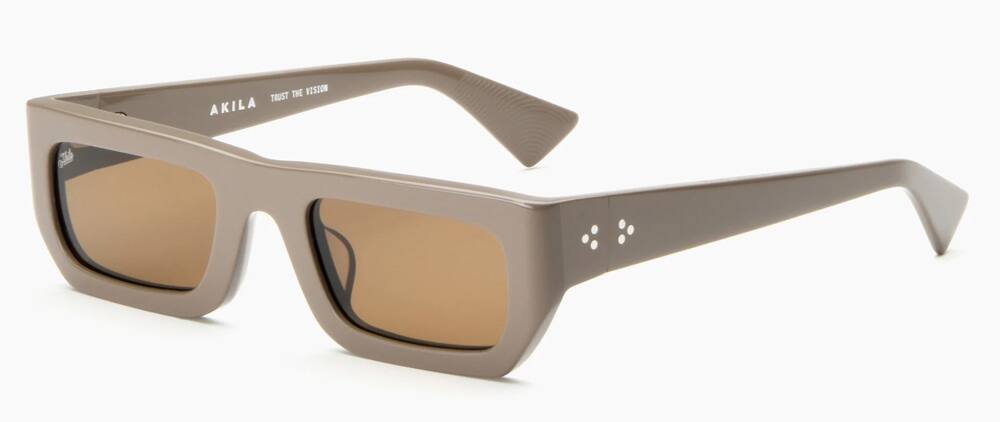 Akila Unisex Sunglasses Polaris, Warm Grey & Brown, Unisex