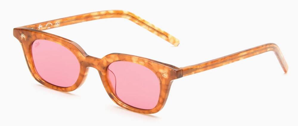 Akila Unisex Sunglasses Lo-Fi Mister Green, Amber Gradient & Rose, Unisex