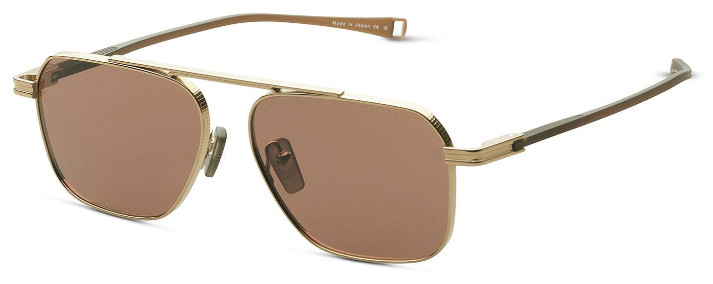 Dita Lancier LSA-419 Sunglasses, Gold Sand Copperhead Brown, Men