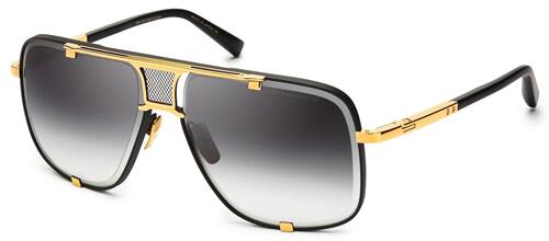 Dita Mach-Five Sunglasses, Black/Yellow Gold, Men