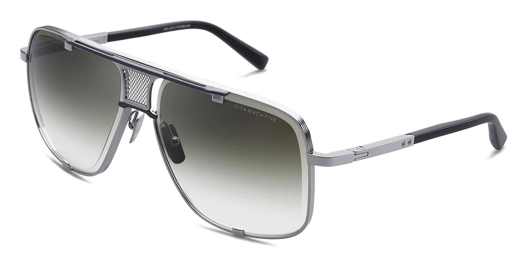 Dita Mach-Five Sunglasses, Black Palladium - Black Iron, Men
