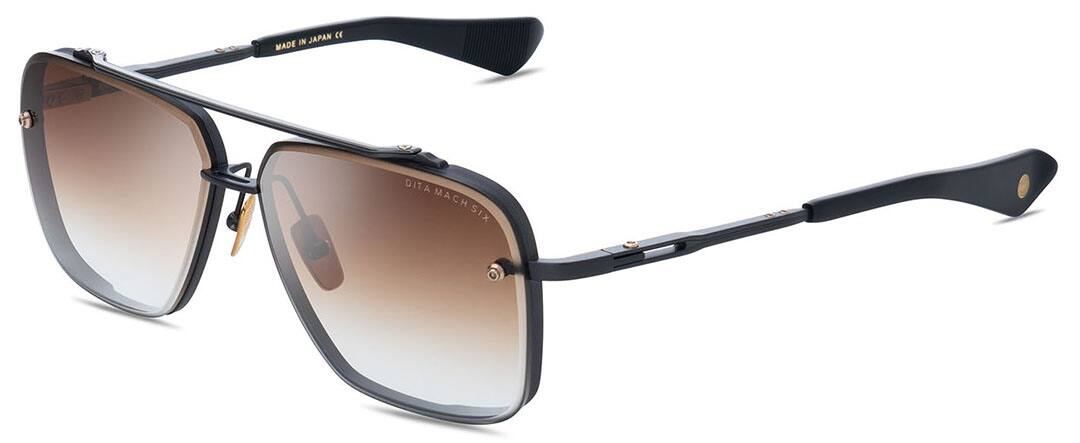 Dita Mach-Six Sunglasses, Black Iron, Men