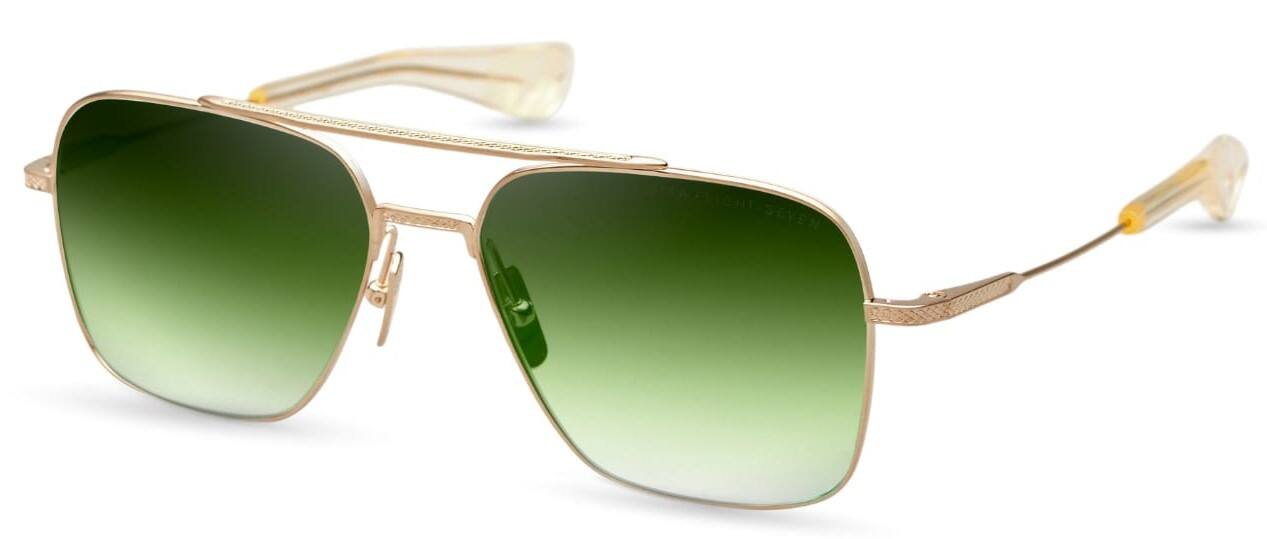 Dita Men Sunglasses Flight Seven 57 16 144, Brushed White Gold - Clear, Men
