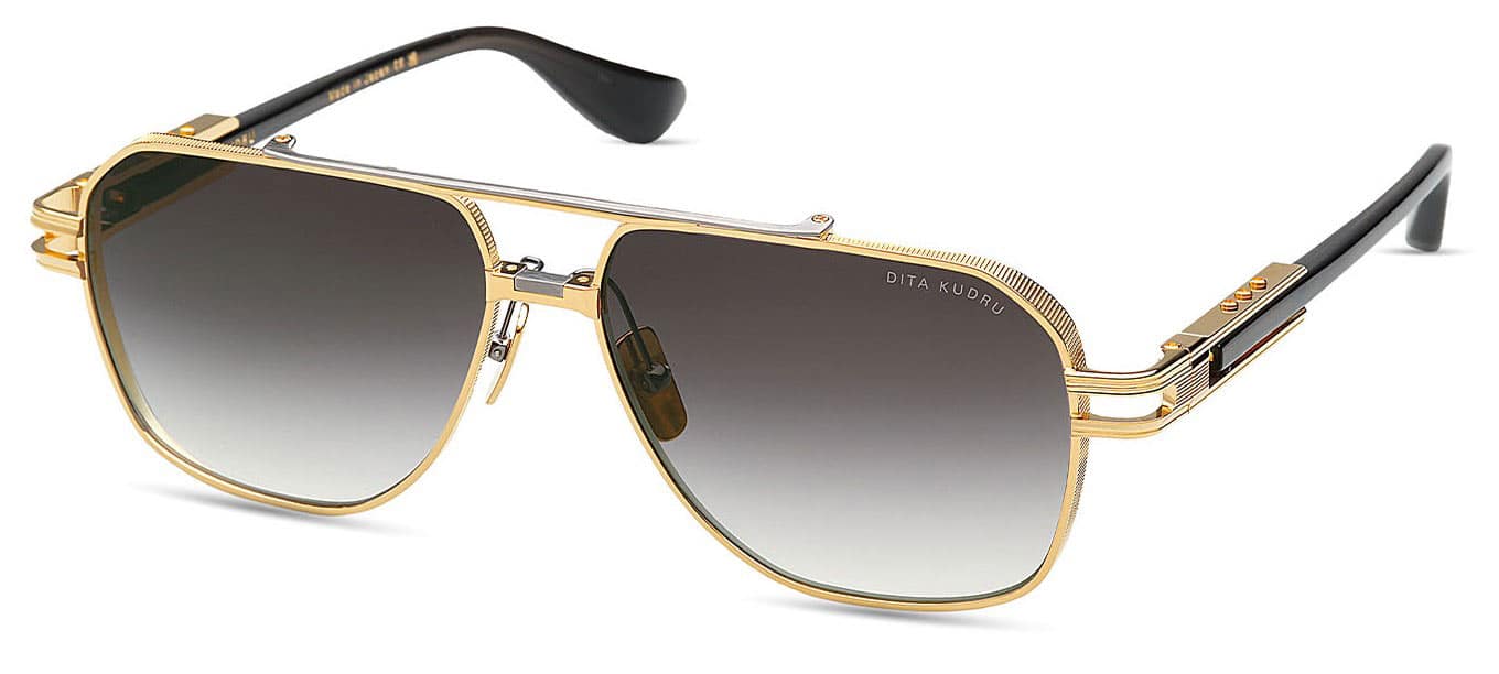 Dita Men Sunglasses Kudru 61 14 145 155, Yellow Gold Antique, Men