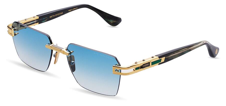 Dita Men Sunglasses Meta Evo One 56 17 145, Yellow Gold Arctic, Men