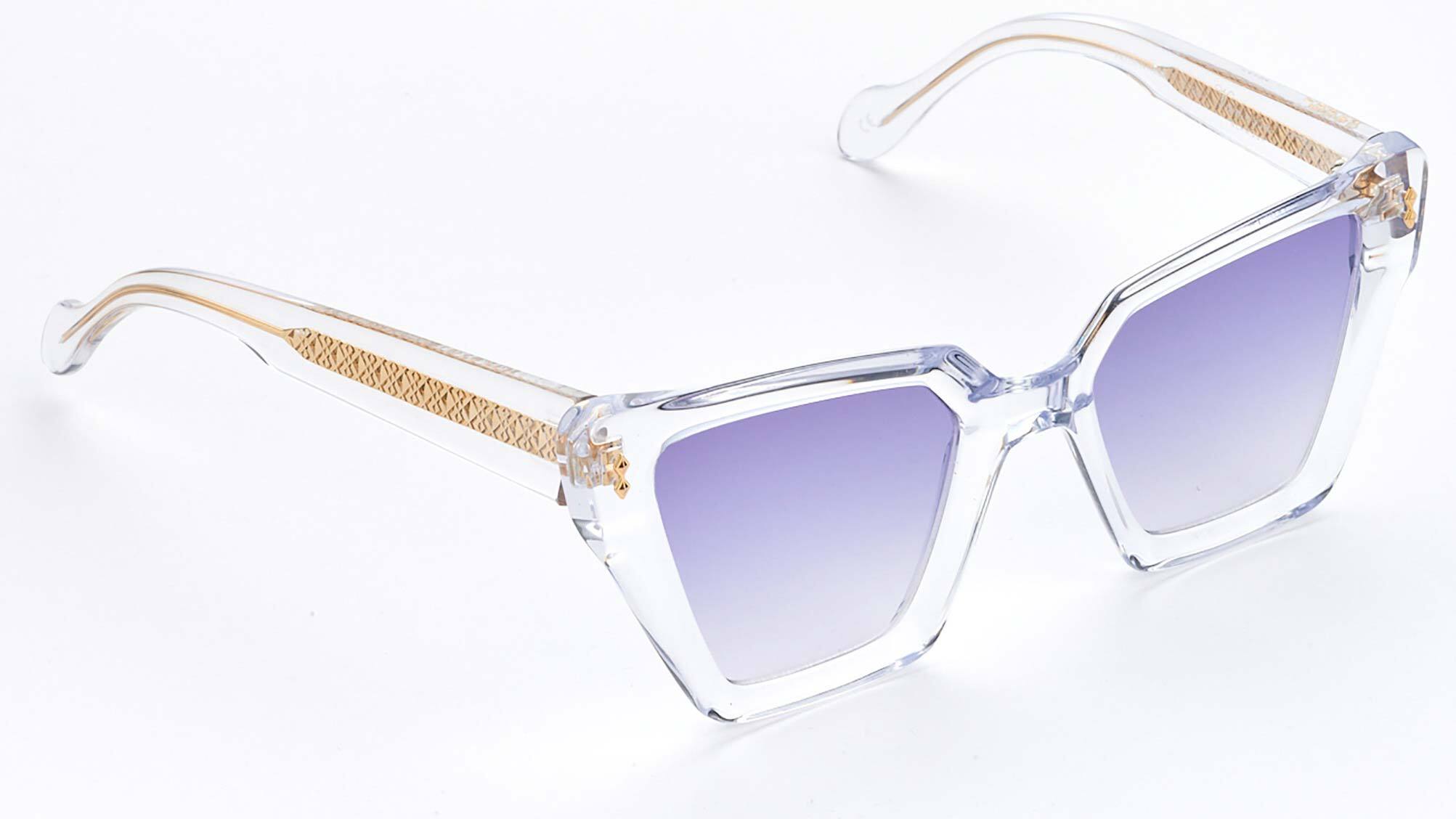 Kador Sunglasses Vanessa Glamour 00148 52 06 S, Crystal/Purple 1203, Women
