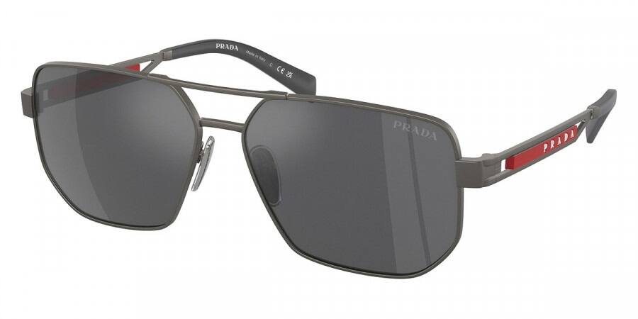 Prada Sunglasses 51ZS 19K60A 59, Men, Matte Gunmetal