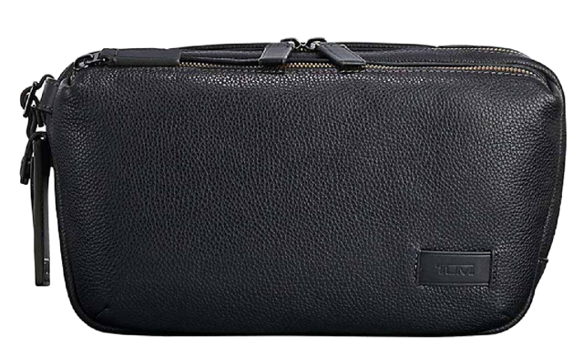 TUMI Harrison Daniel Leather Utility Pouch Waist Bag - 063003DP