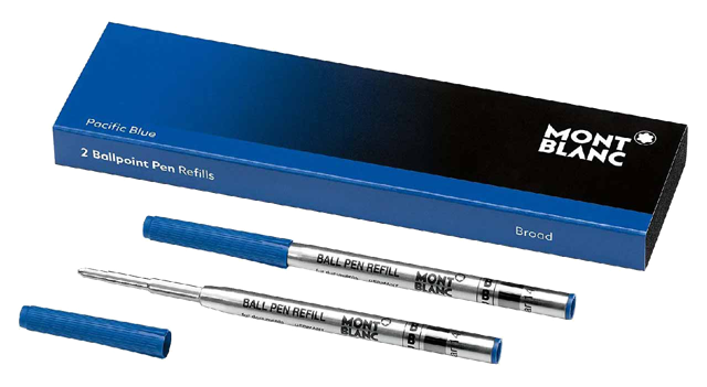 Montblanc 2 Ballpoint Pen Refill B Pacific Blue - 116214