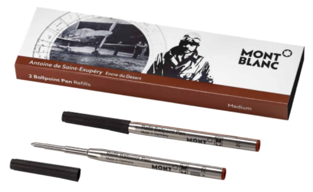 Montblanc 2 Ballpoint Pen Refills M Writers Edition Antoine De Saint Exupery - 116273